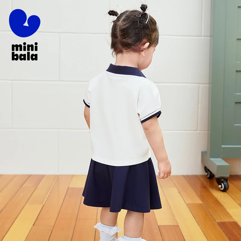 미니 발라 반바지 세트 여아 2피스 속건 스쿨룩 시원한 촉감 항균 여름옷