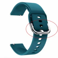 Breathable Silicone Smartwatch Band - Official Strap Accessories - Amazfit Active 2 (20 - Dark - Green - S)