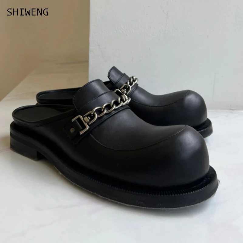 

Platform Sandals Women 2023 Trend Summer Luxury Home Slippers Ladies Mules Chunky Slides Wedges Fashion Elegant Loafers