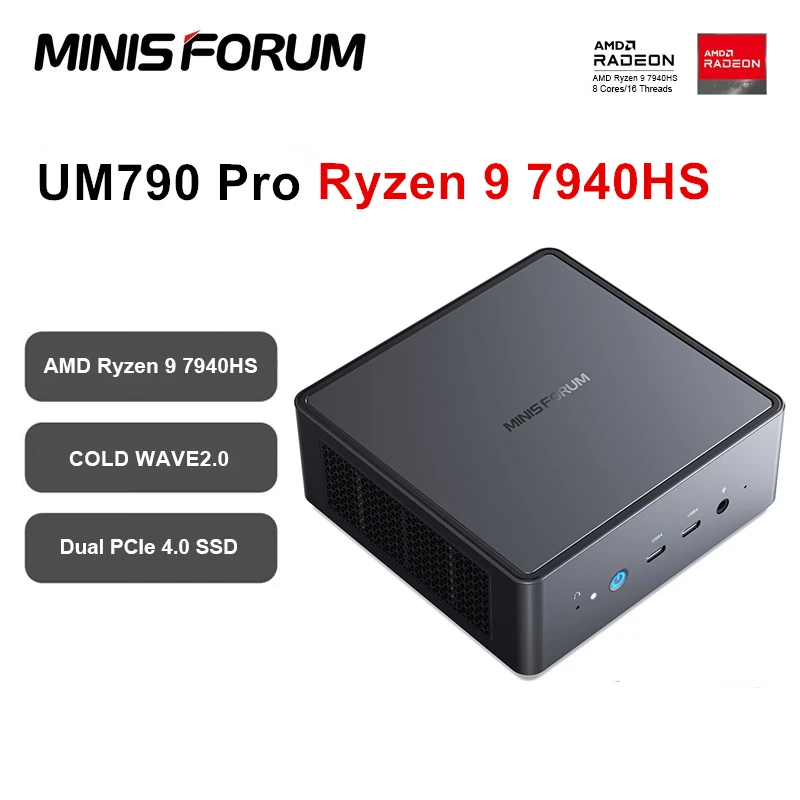 ゲーミングミニPC Ryzen 7 7840HS Radeon 780M 32G Amazon.co.jp: MINISFORUM UM790Pro ミニpc AMD Ryzen 9 7940HS