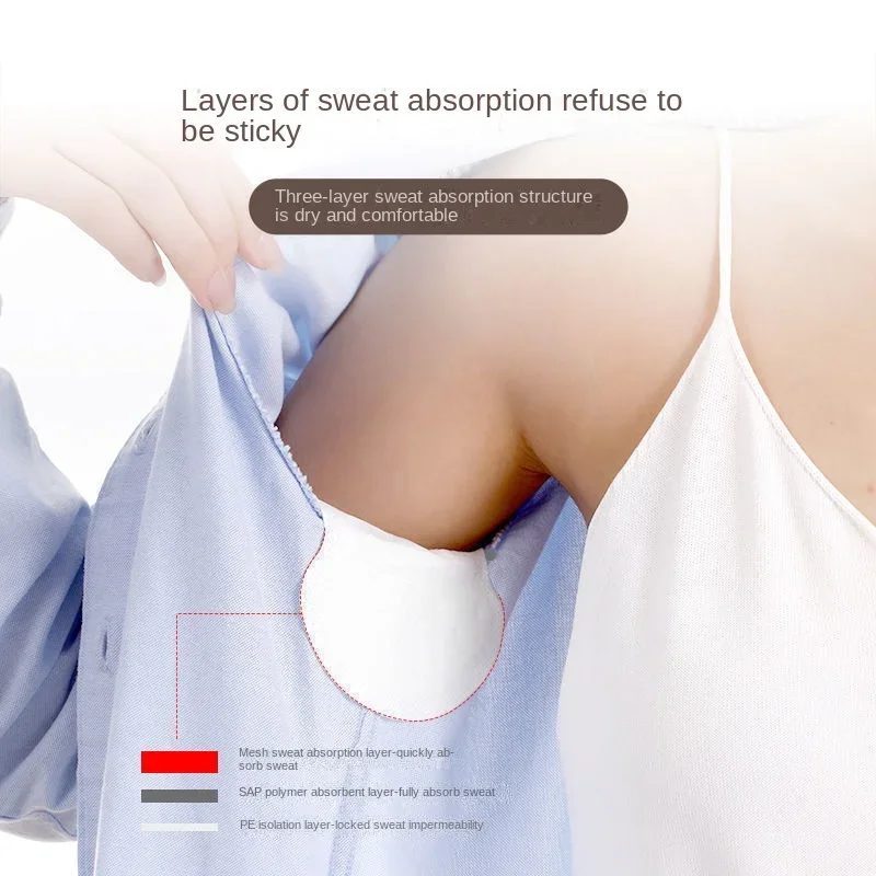 Underarm Sweat Pads 10/20/30/50 PCS Disposable Sweat-absorbing Patch Summer Deodorants Cotton Pads Underarm Armpit Sweat Pads