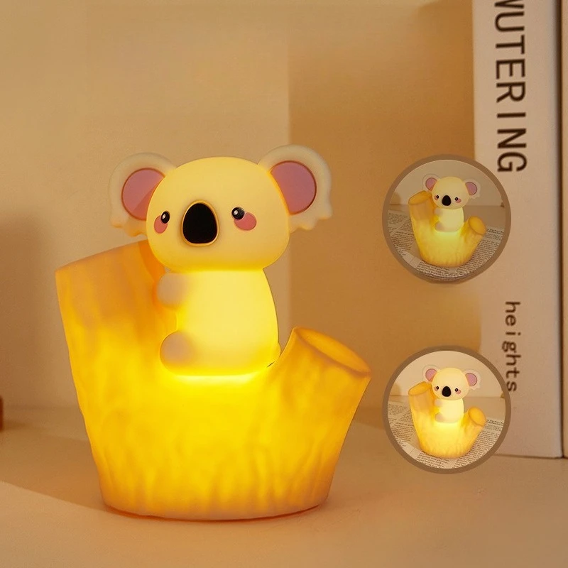 Koala Shooting Light USB Charging Level 2 Dimming Timer Color Gradient Cartoon Cute Design Suitable for Birthday  Gifts
