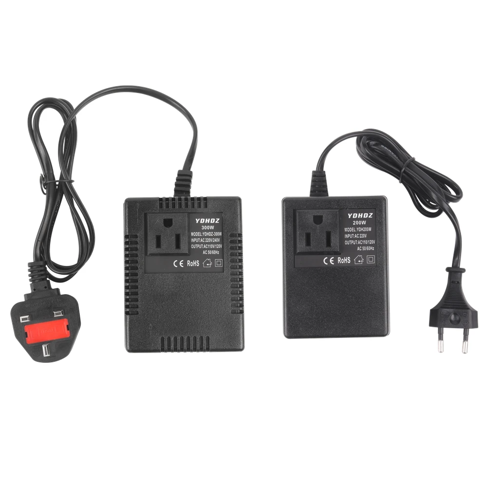 Power Transformer Voltage Regulator 220V To 110V Voltage Converter Step-Down Transformer 220 110 EU/US/UK Plug Invert 200W 300W voltage converter voltage regulator power transformer