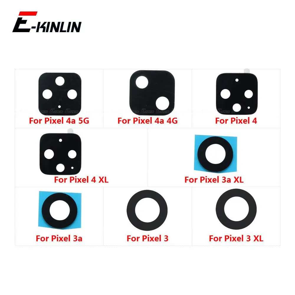 

2pcs Back Rear Camera Lens Glass Ring Cover With 3M Sticker For Google Pixel 3 3a 4 XL 3XL 4XL 4a 5 6a 6 7 Pro Replacement Parts