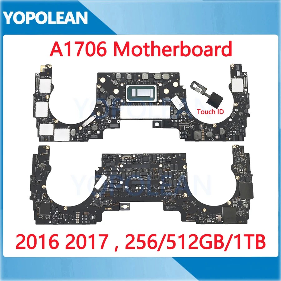 Original-A1706-Motherboard-For-MacBook-Pro-13-Touch-Bar-A1706-Logic ...