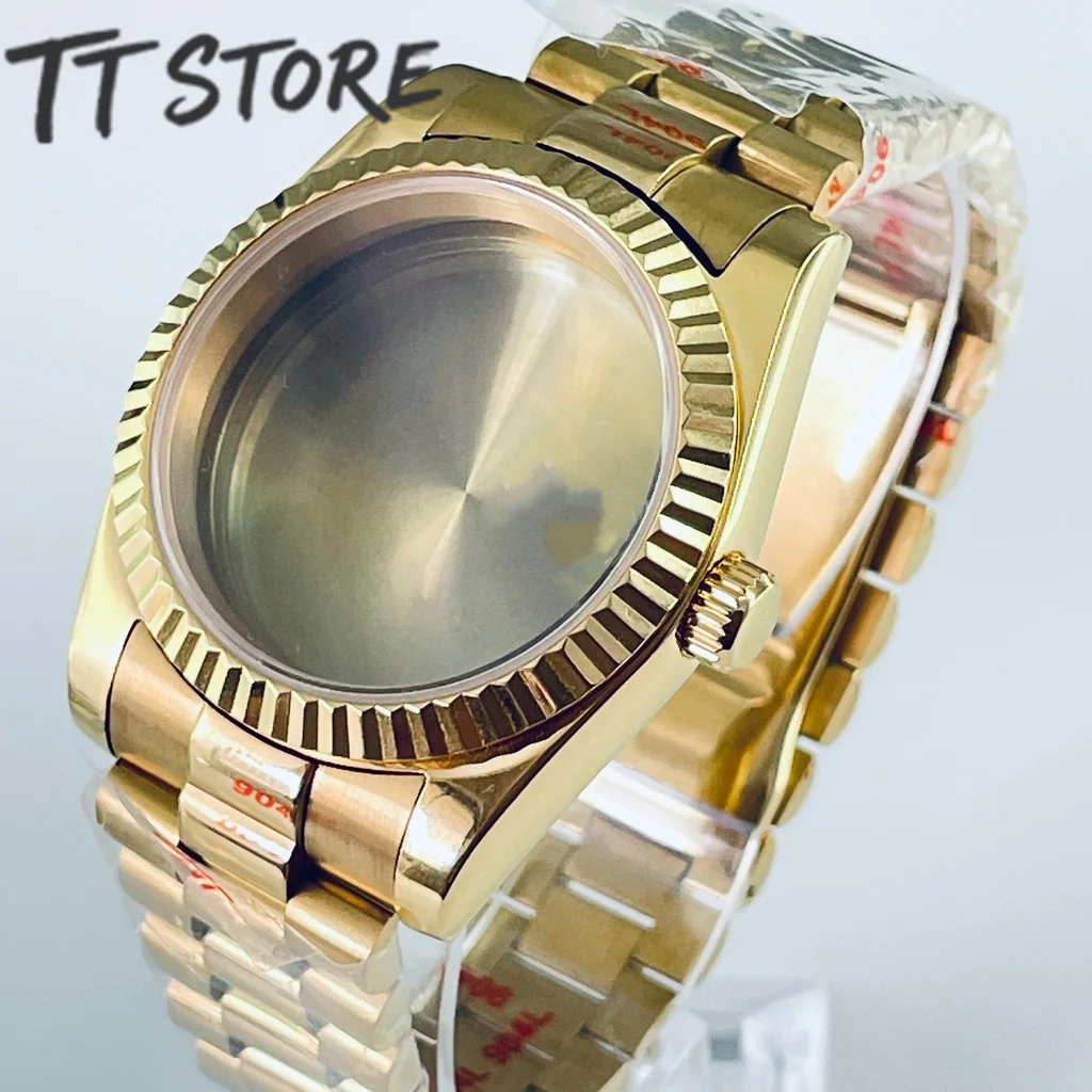 Premium Waterproof Watch Case with Sapphire Crystal - Silver, Black, Gold, and Rose Gold