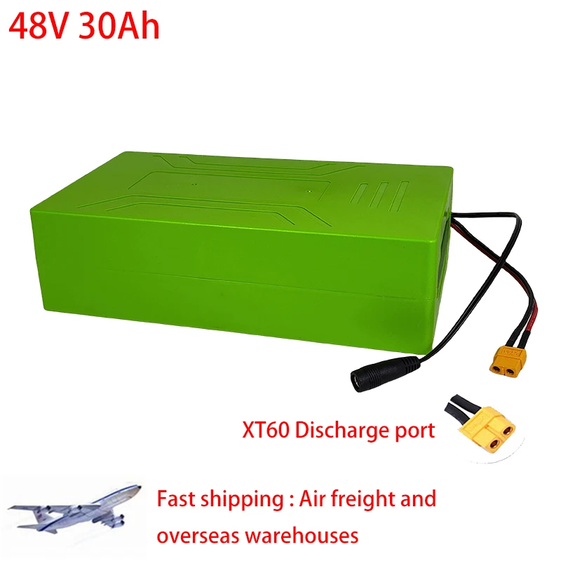 48V 30Ah 18650 Cell Pack 54.6V 30A Batteria Al Litio Con 30A Bms Per 350W 500W 750W 1000W Batteria Per Scooter Elettrico Per Bicicletta