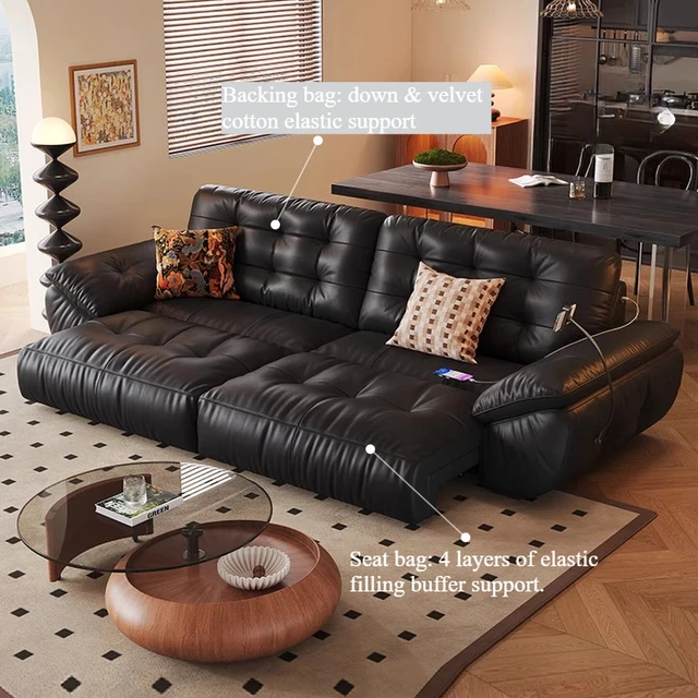 Nordic Black Electric Sofa Living Room Extendeble Relaxing Chaise Electric Sofa Recliner Luxury Meuble De Salon Home Furniture 4 Nordic Black Electric Sofa Living Room Extendeble Relaxing Chaise Electric Sofa Recliner Luxury Meuble De Salon Home Furniture 4