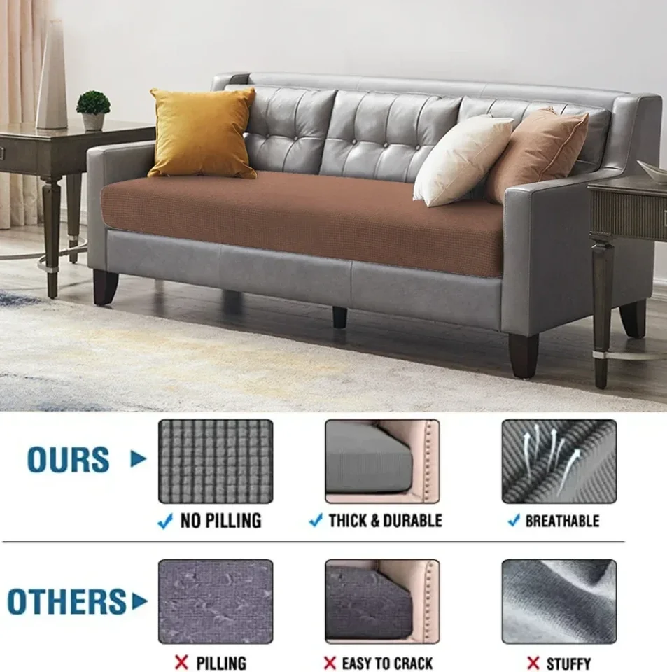 Stretch Jacquard Sofa Cushion Slipcovers for All Sizes