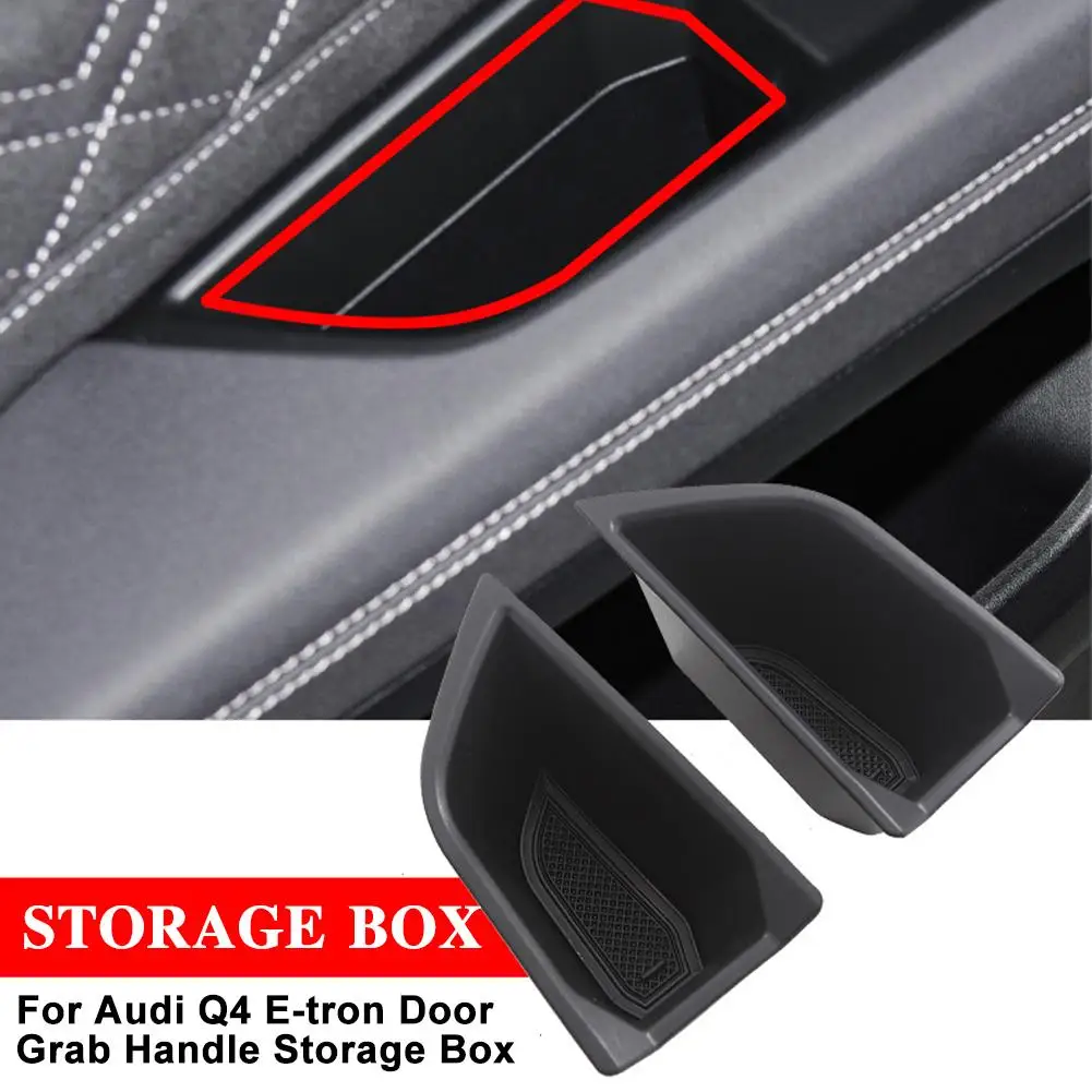 Per Audi Q4 E Accessori Car Door Grab Handle Storage 2022 Organizer Box Box Bracciolo Interno 2023 Console Center V7C8