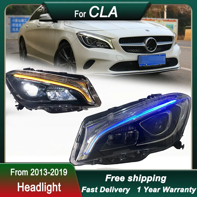 ベンツ w117 テール灯 2014-2019 cla180 cla200 cla300led akd 様式 drl ブレーキ逆自動 車の Led ヘッドライトアセンブリ互換性メルセデス · ベンツ CLA180