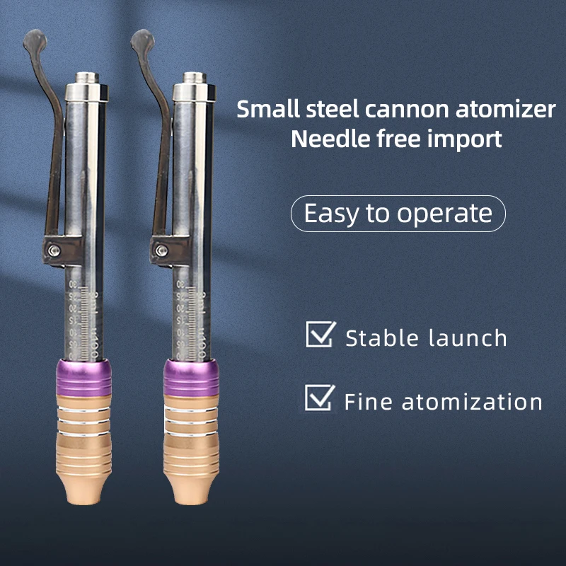 0.3 ML Hyaluronic Injection Pen Massage Atomizer Pen Kit High Pressure Acid Micro Guns Anti Wrinkle Water Syringe Adjustable