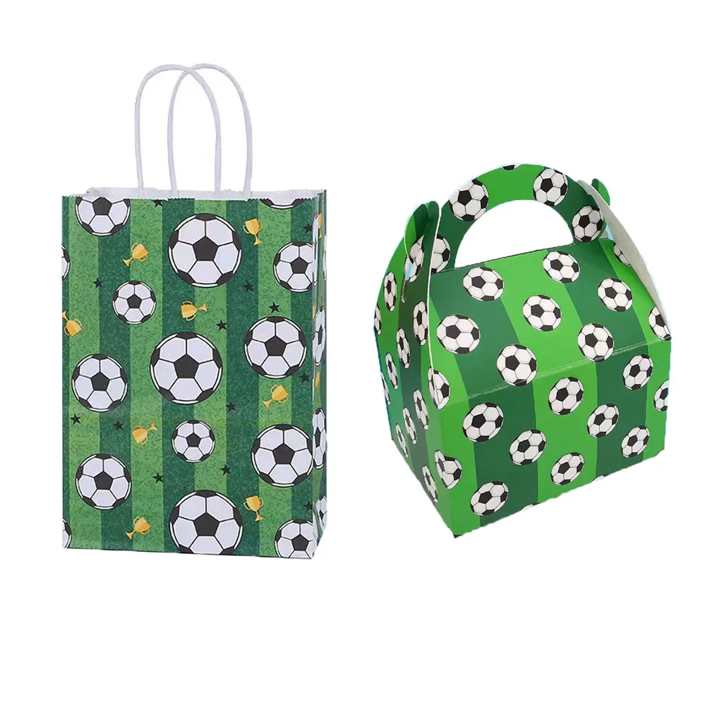 Creative Football Gift Bag Kraft Paper Bag Sports Party Gift Packaging