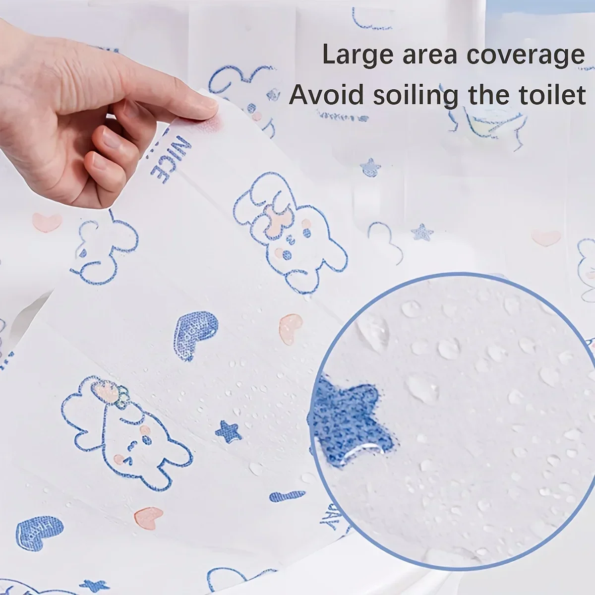 70/40/10Pcs Disposable Toilet Seat Covers Travel Public Bathrooms Airplane Hygiene Universal Fit All Ages Potty Training