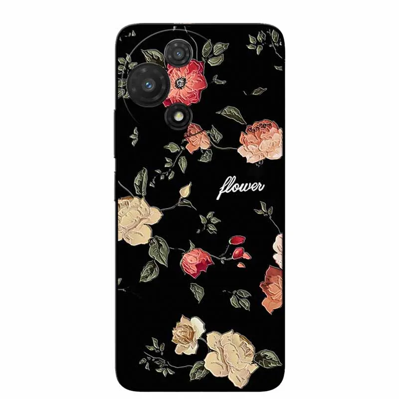 3D Cartoon Embossed Retro Silicone Case with Anime Bumper