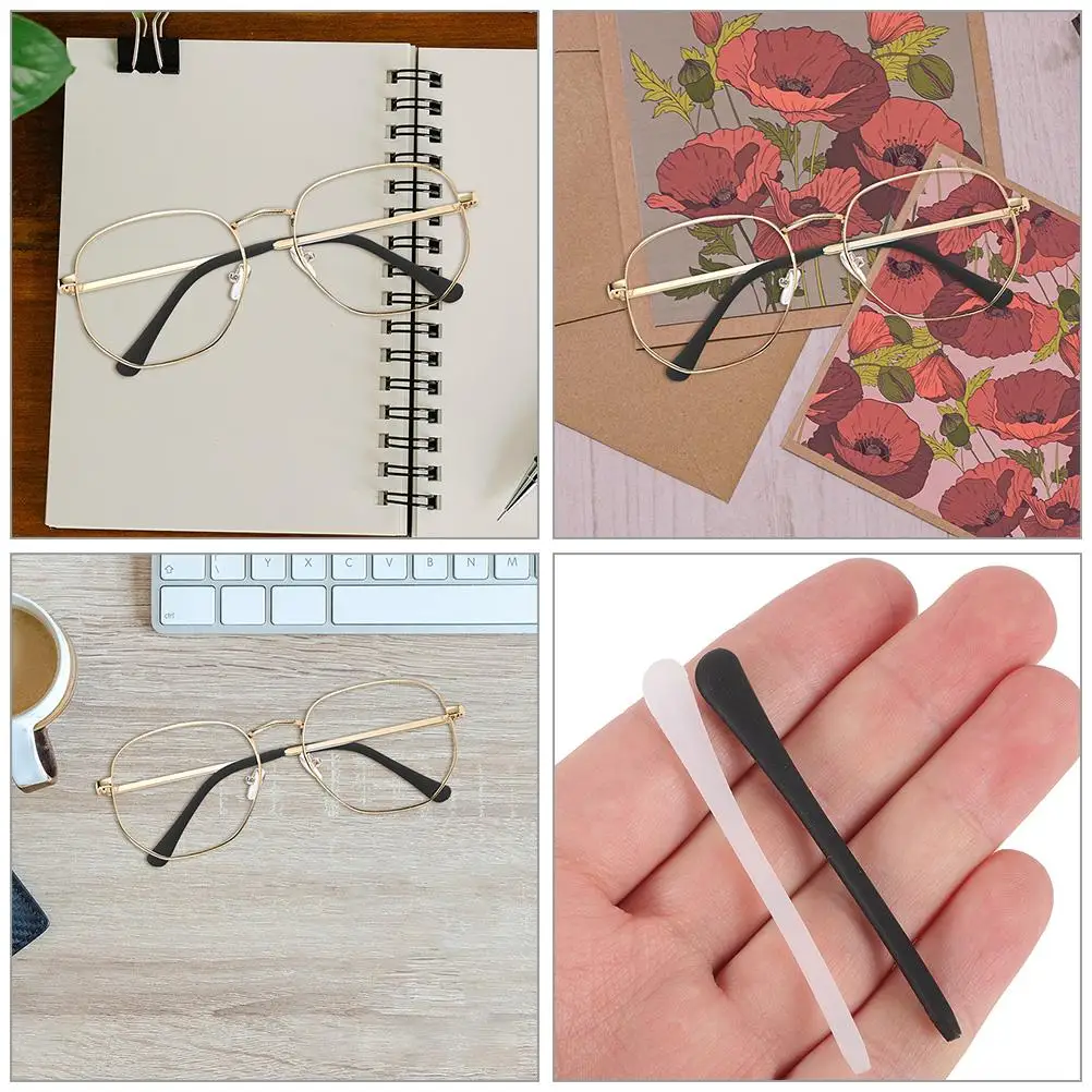 24 Pcs Non Slip Silicone Glasses Temple Covers Ear Grips Prevent Fall Off For Running Gymnastics Outdoor Eyeglass Arm Chemical
