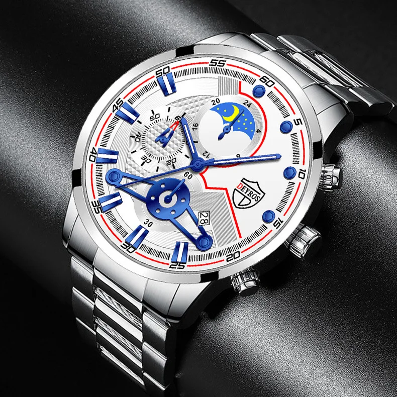 2022 Men Watch Top Luxury Brand Quartz Mens Watches Chronograph Gold Reloj Hombre Sport Wristwatch Man Relogio Masculino