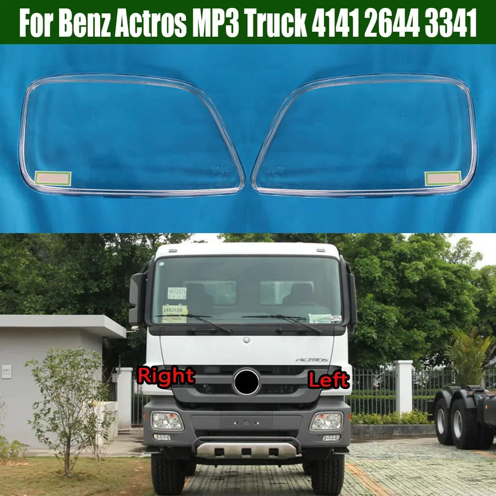 

For Mercedes-Benz Actros MP3 Truck 4141 2644 3341 Car Headlight Cover Lampcover Lampshade Lamp Glass Lens Case Auto Light Caps