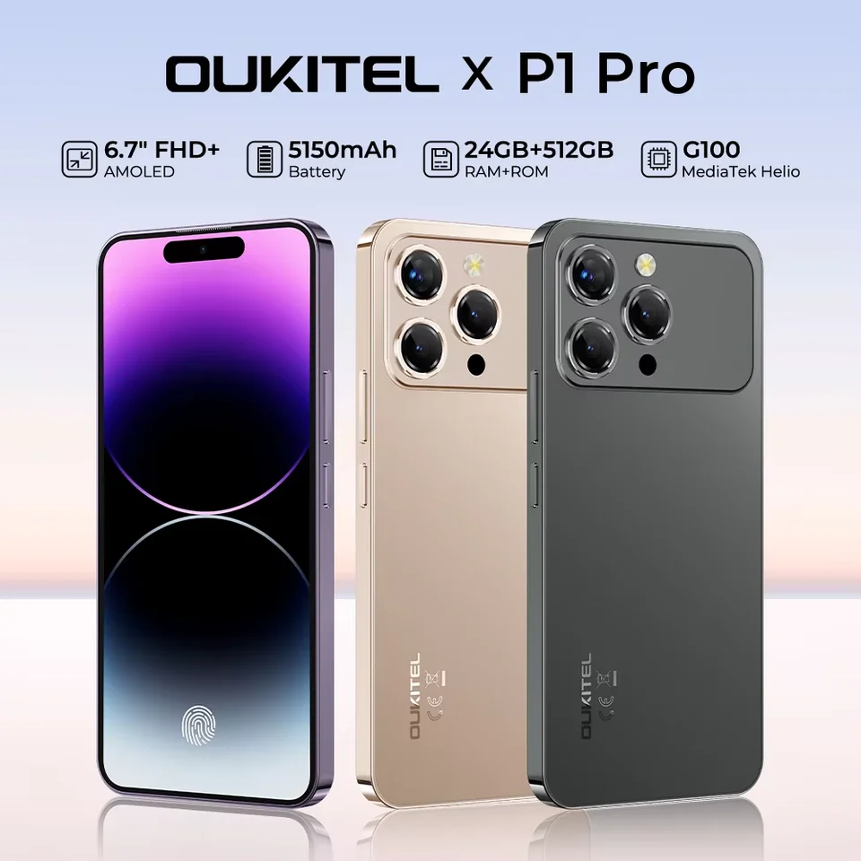 World Premiere】OUKITEL P1 PRO 6.7-inch FHD+ AMOLED 120Hz, 5150mAh