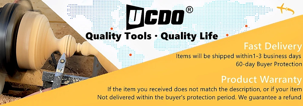 Description Picture 2 of itemUCDO HSS Garden Shredder Blade Sets 90x30x4.5mm Chipper with Screws Double Sided Chipper Blade Electric Garden Tool Accessories