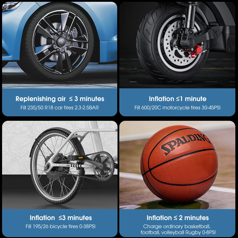 CARSUN Mini Air Pump Tire Inflator Portable Compressor Digital Wired Car Tyre Inflator for Bicycle Balls air pump,electric tire inflator,air compressor pump,air compressor,tire inflator,inflatable pump