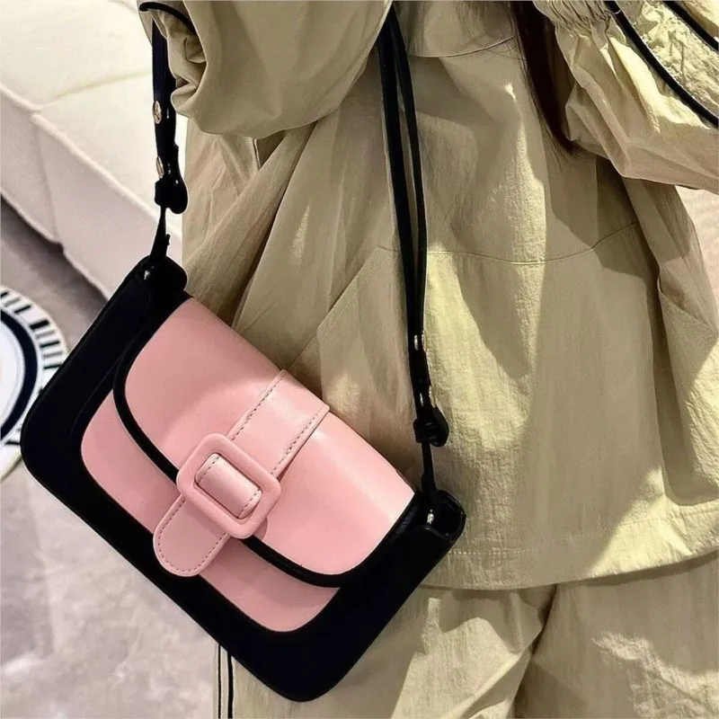 JIAERDI Sweet Cute Y2k Handbag Wallet Women 2025 New Hot Girls Patchwork Pink Messenger Bag Female Retro Casual Crossbody Bags
