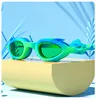 Professional Swimming Goggles HD Waterproof Anti Fog Silicon Swimming Cap Water Swim Goggles Caps for Kids 6