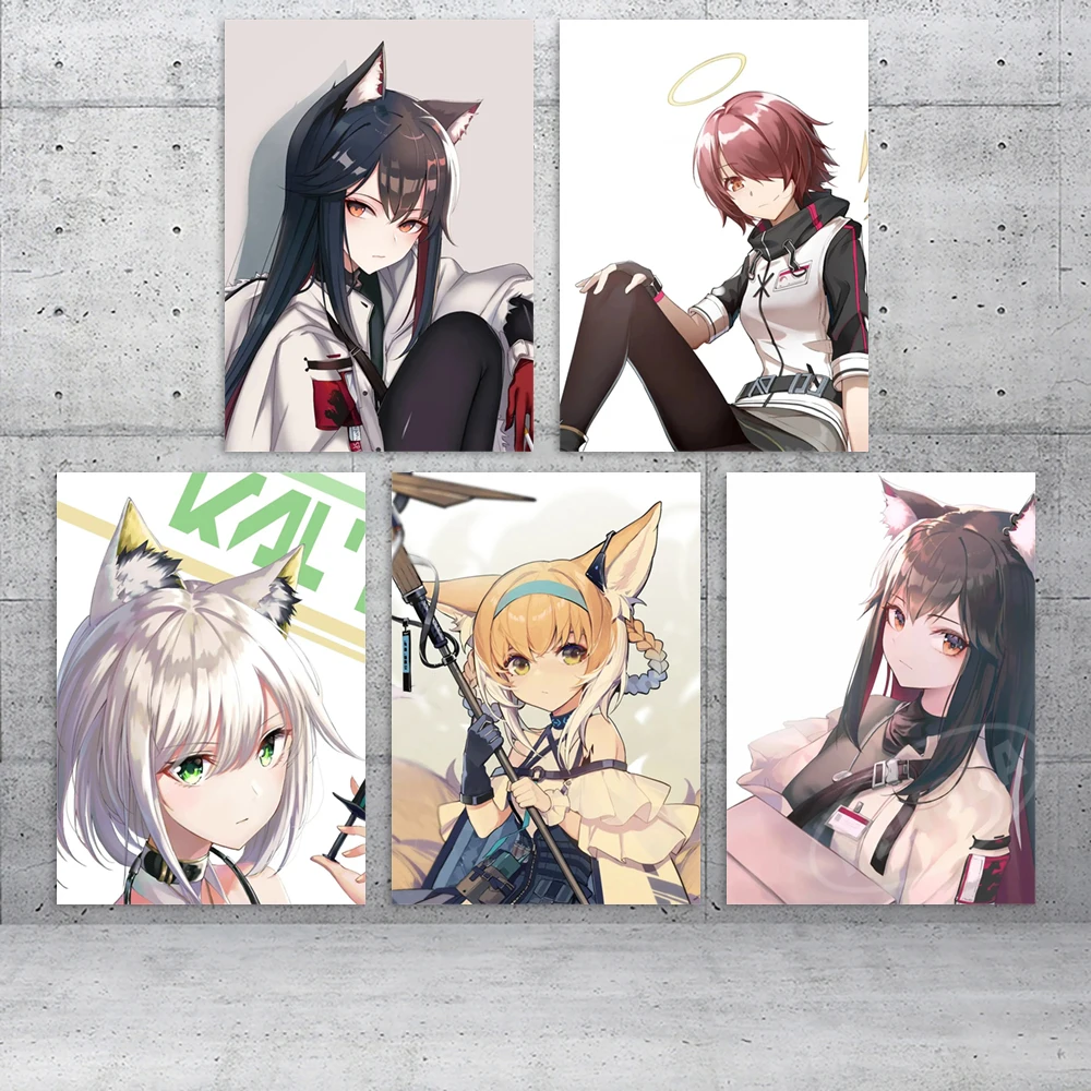 

Настенное художественное искусство, домашний декор, сузуран, холст, печать, картина Exusiai, аниме постер Амия, гостиная, Kaltsit, Модульная картина, подарок