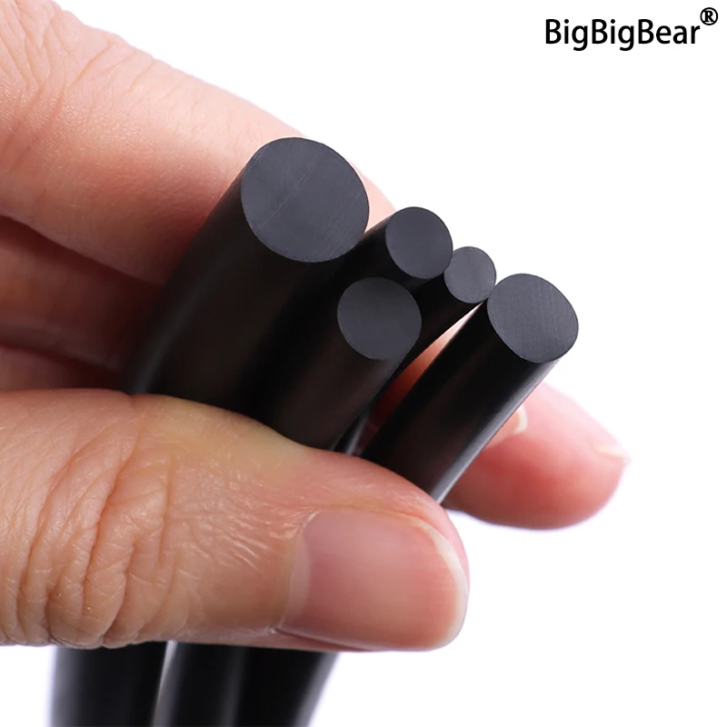 2/5/10m NBR Sealing Strip Dia 1 2 2.5 3 4 5 6 7 8 9 10mm Black Solid Oil Resistance Round Nitrile Rubber Strips Door Seal