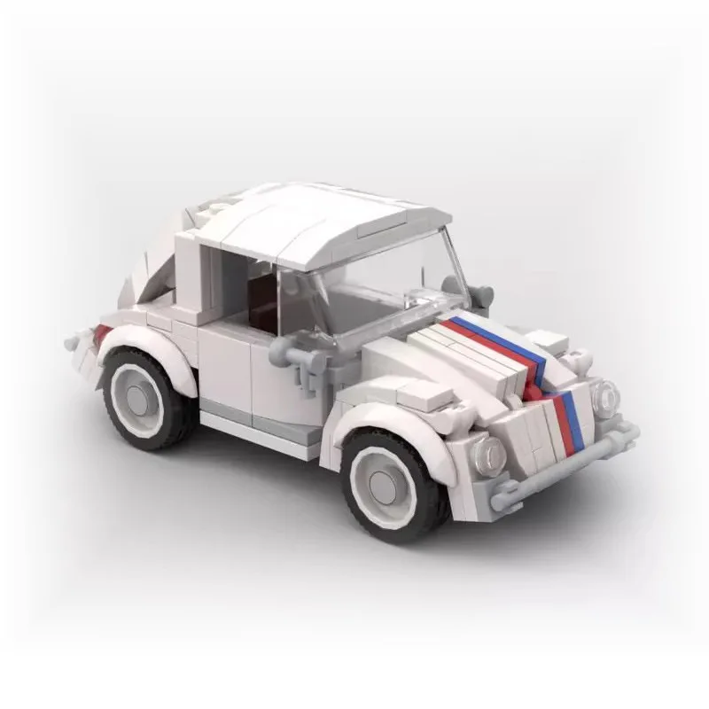 Moc Vintage Classic Mini Beetle Creative Vehicles Building Block Toy Diy Assembly Diy Model Bricks Sets For Kids Toys Gifts