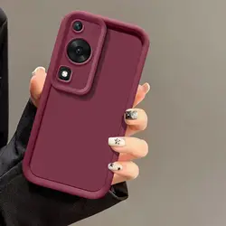 Matte Back Cover Skin Feel Shockproof Protection Case for Huawei nova Y72S (Tyjt red)