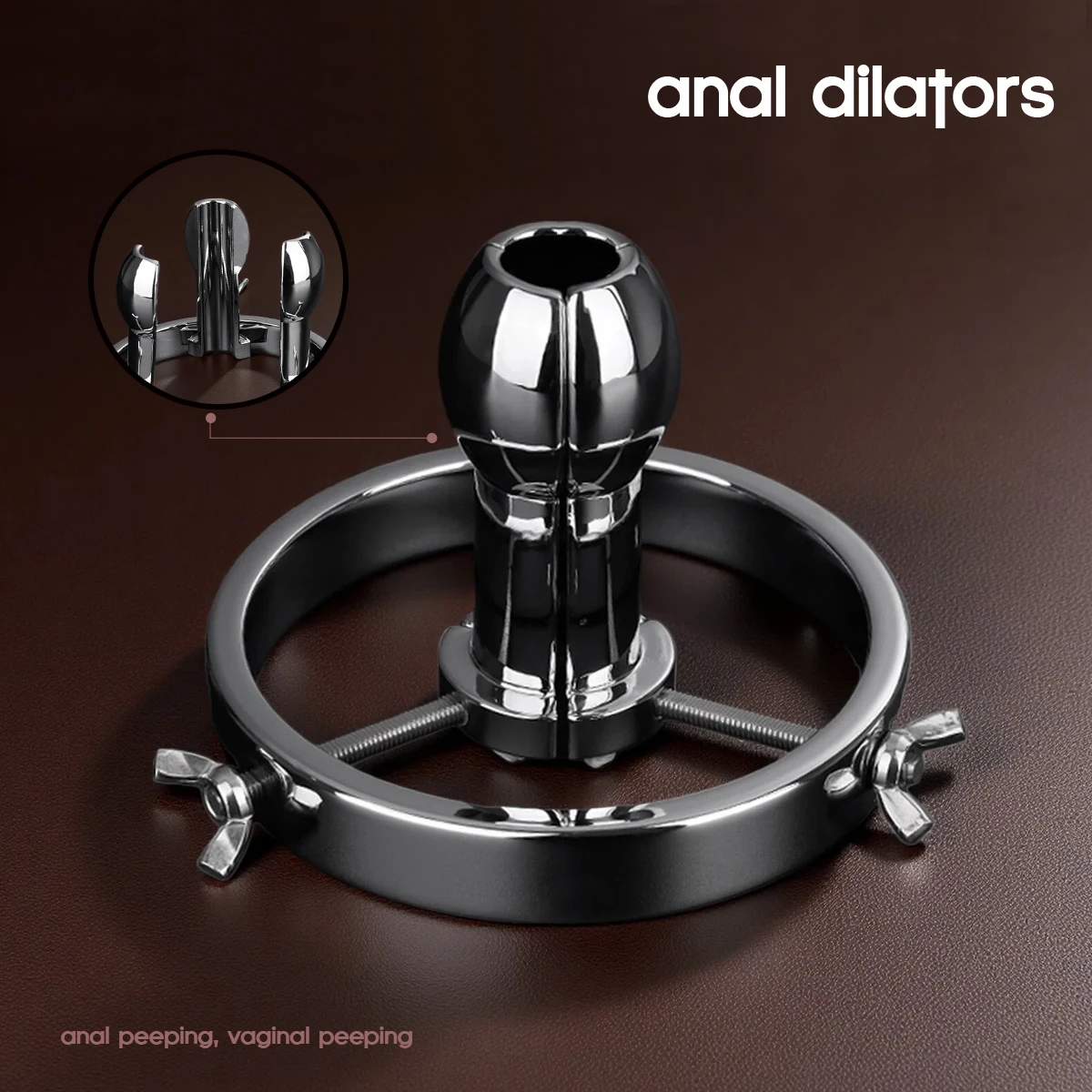 Metal Huge Dilatador Anal Plug Expander Vaginal Dilator Anus Speculum Hollow Butt Plugs Adult Toys Sex Tool For Women Men