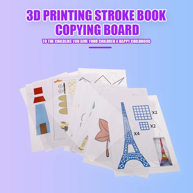 20 Pièces Modèle Stylo D'Impression 3D 3D Moule Papier Modèle