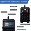 RILAND MMA Welder / Inverter Stick Welder 220V Portable Current Adjustable Compact Welding Machine Manual Metal Arc Welder 4