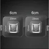 Self Adhesive Buckle Wall Hooks Hanger Transparent Hooks Suction Wall Storage Holder for Kitchen Bathroom 2