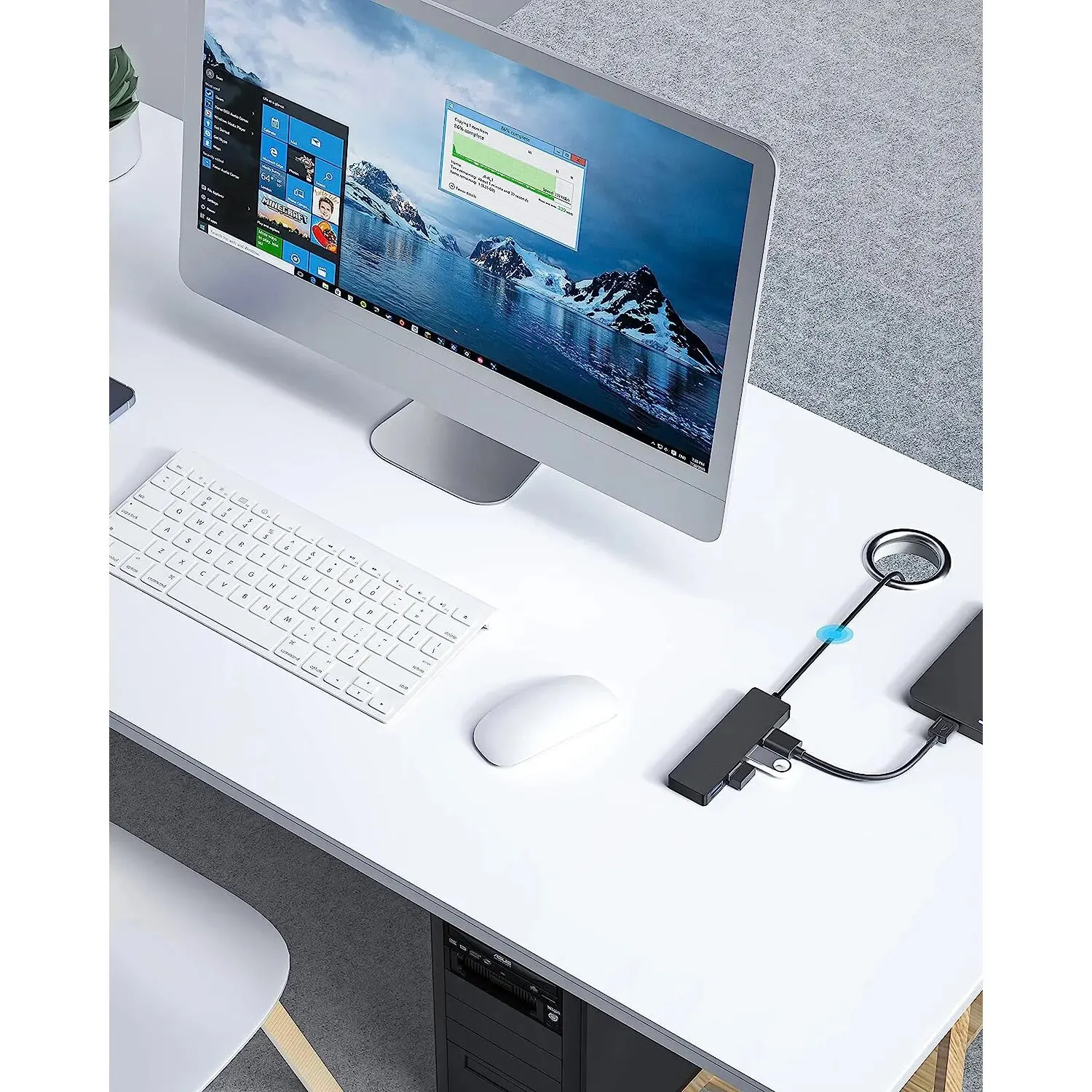Type C 3.0 USB Hub Splitter High Speed Data Transfer for Portable Projectors 4k Hy300 Projector accessories TV Box type c usb hub splitter