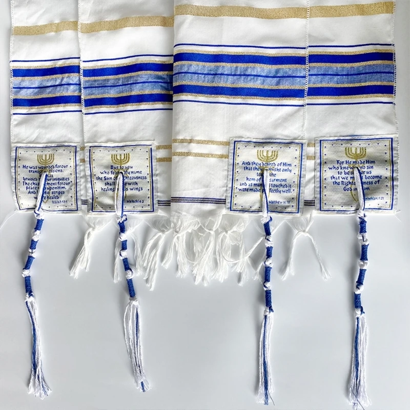 10 Pcs Handwoven Tassels for Messianic Tallit Prayer Shawl Tallit Prayer Shawl F3MD