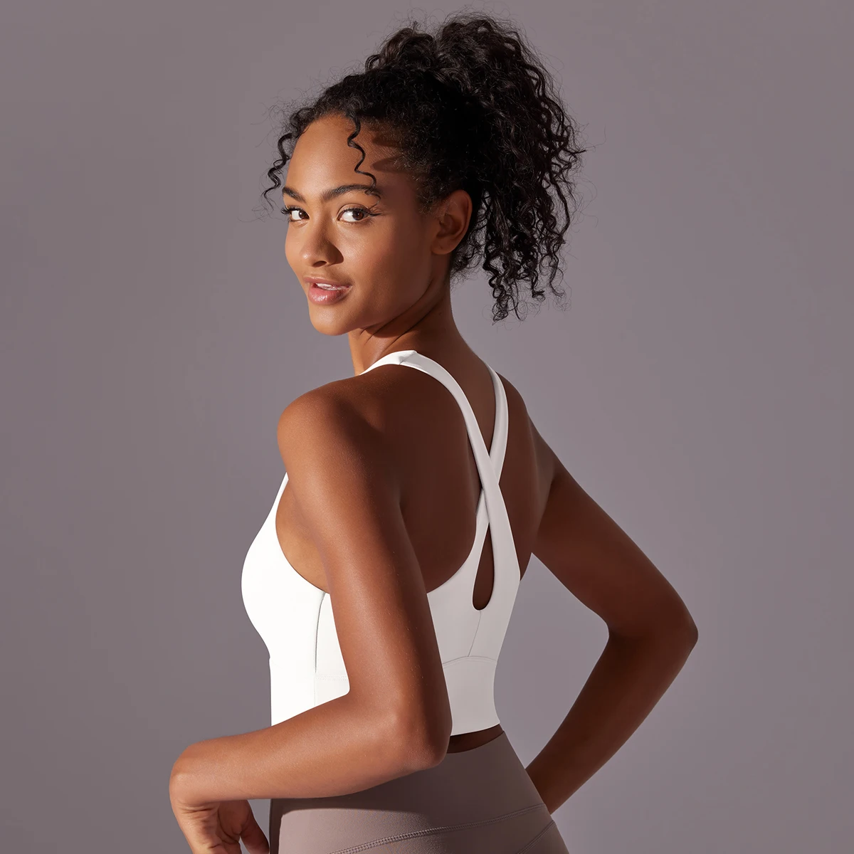 Description Picture 4 of itemSexy Women Fitness Bra Tights Yoga Vest Sports Bra For Women Gym Running Breathable Underwear Solid Color Yoga Tank Tops