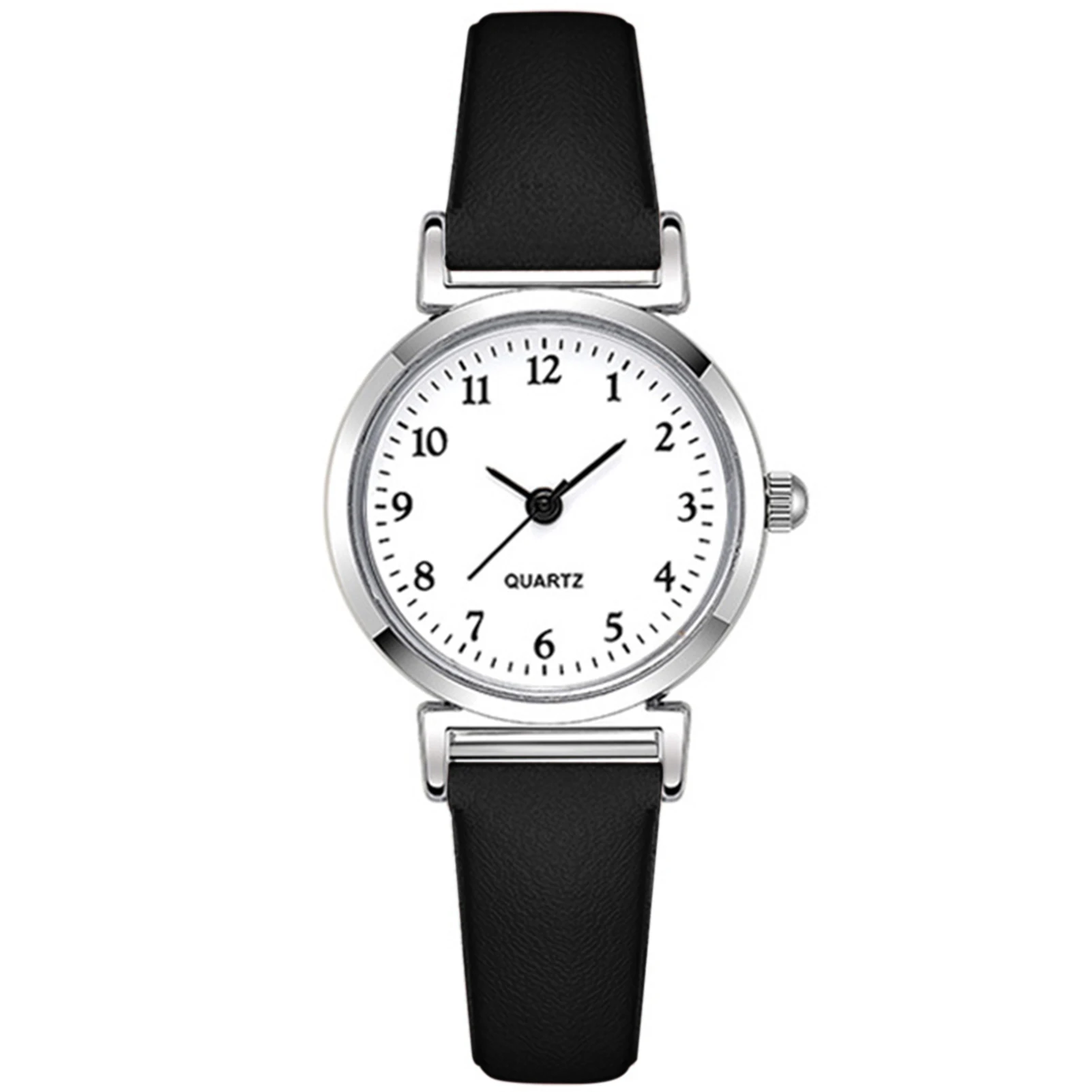 Students Business Quartz Watch Round Dial Shape Easy to Wear Casual Watch for Home Office Working Shopping 6