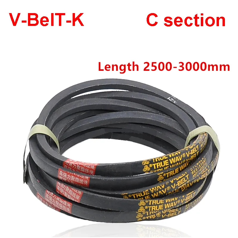 

C Section V-Belt Transmission Belt Zona triangular Metric Size C2500 2550 2600 2650 2700 2750 2800 2850 2900 2950 3000mm