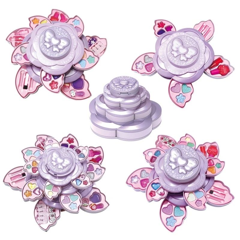 Children'S Cosmetics Toy Set Girl Makeup Box Playing House Toys Girl Makeup Princess Makeup Box Children'S Simulated Makeup Tool 6