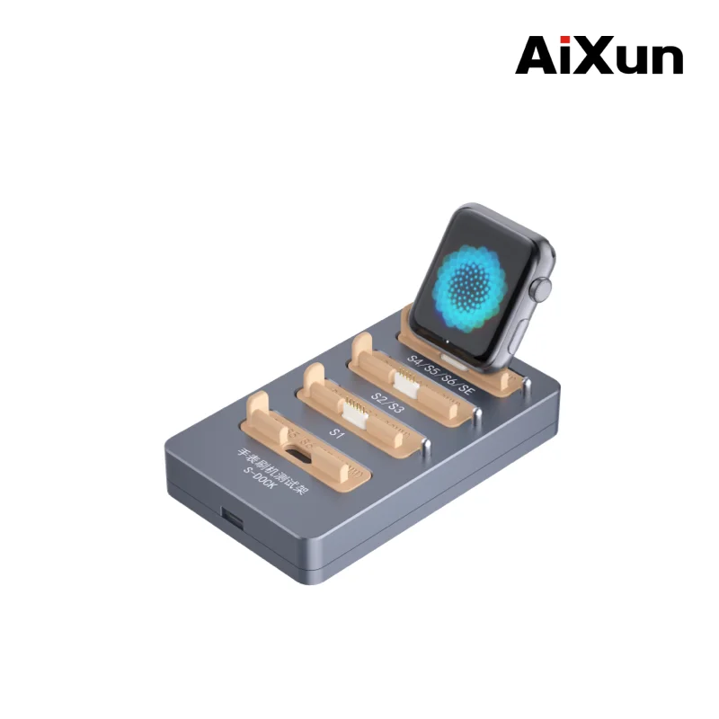 

Aixun S-DOCK 7 в 1 инструмент для Apple watch S6 S5 S4 S3 S2 S1 восстановление данных + система отражения + ремонт белого экрана и Exclamatio