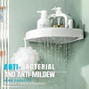 Rotatable Bathroom Corner Shelf Wall Mounted Shampoo Holder Triangle Rack Organizer Bathroom Shelves Kitchen Storage Shelf 3