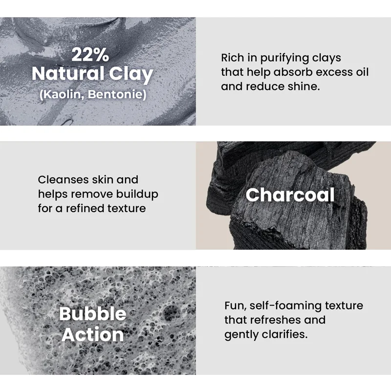 YUITIKUE, Holy Basil & Bubblegum Deep Cleansing Mud Mask, deep cleansing and moisturizing, suitable for all light beige types