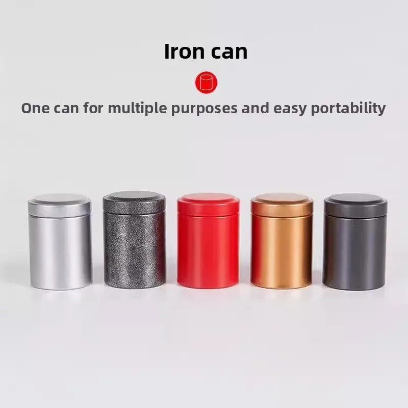 Tea tin box Tea can small mini tin can sealed box horse mouth portable packaging empty