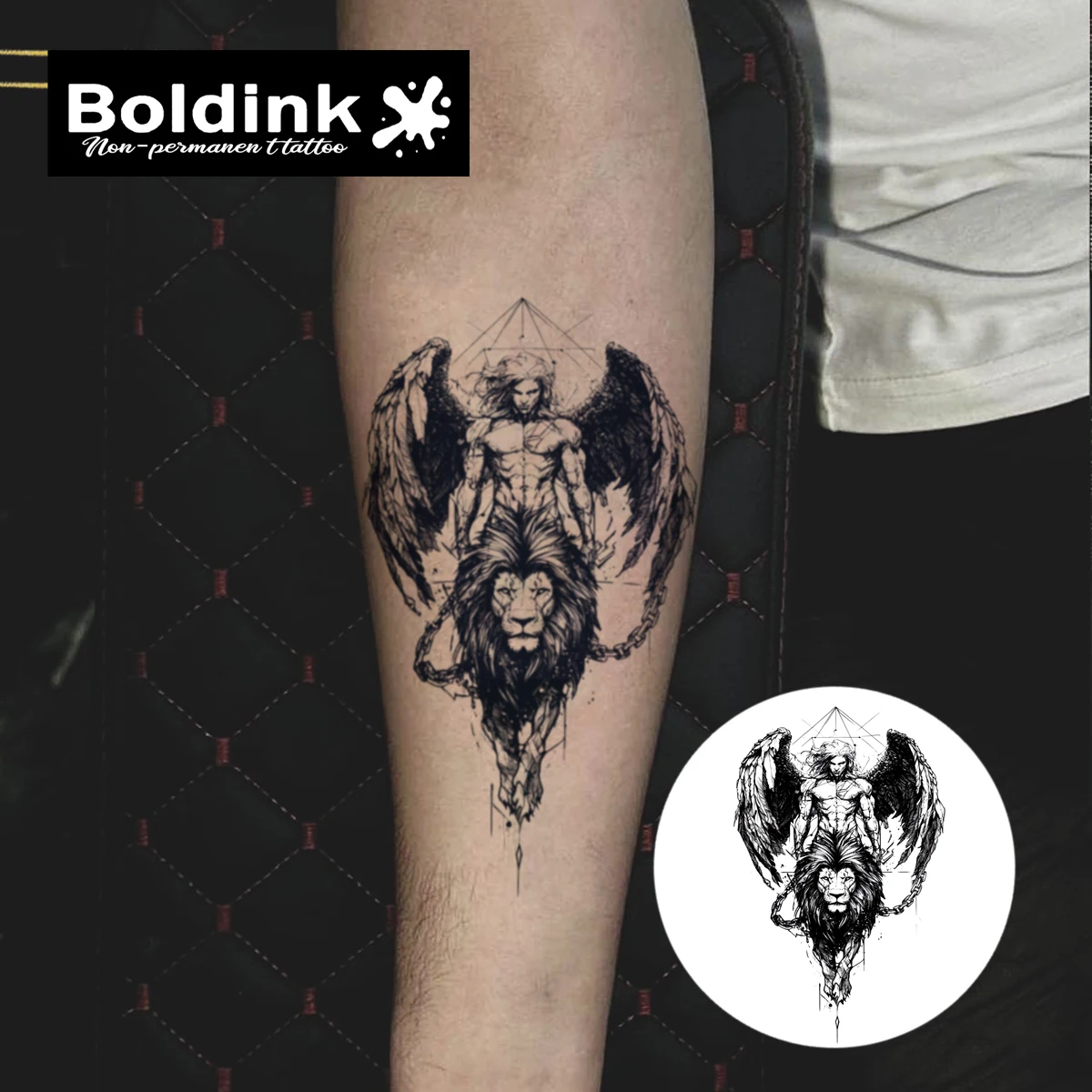 Skeleton Angel temporary tattoo sticker, waterproof magic tattoo, lasts to  15 days fake tattoo, semi permanent tattoo - AliExpress, image size:1200x1200