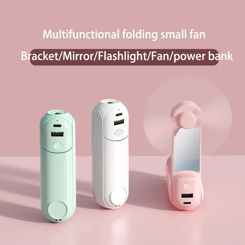 New Handheld Electric Fan USB Desktop Fan with LED Light Portable Mini Small Fan Mobile Phone Charging Bank Phone Stand Students 3 S54b0a28e4b1848b2bfa2c24c12decd7fu