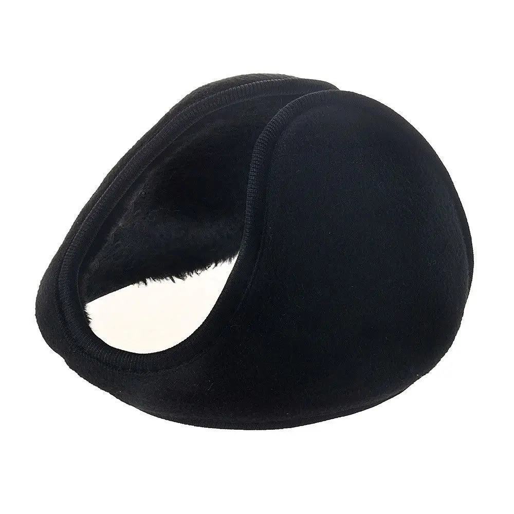 Gift Muff Men Warmer Band Grip Fleece Wrap Earmuff Black
