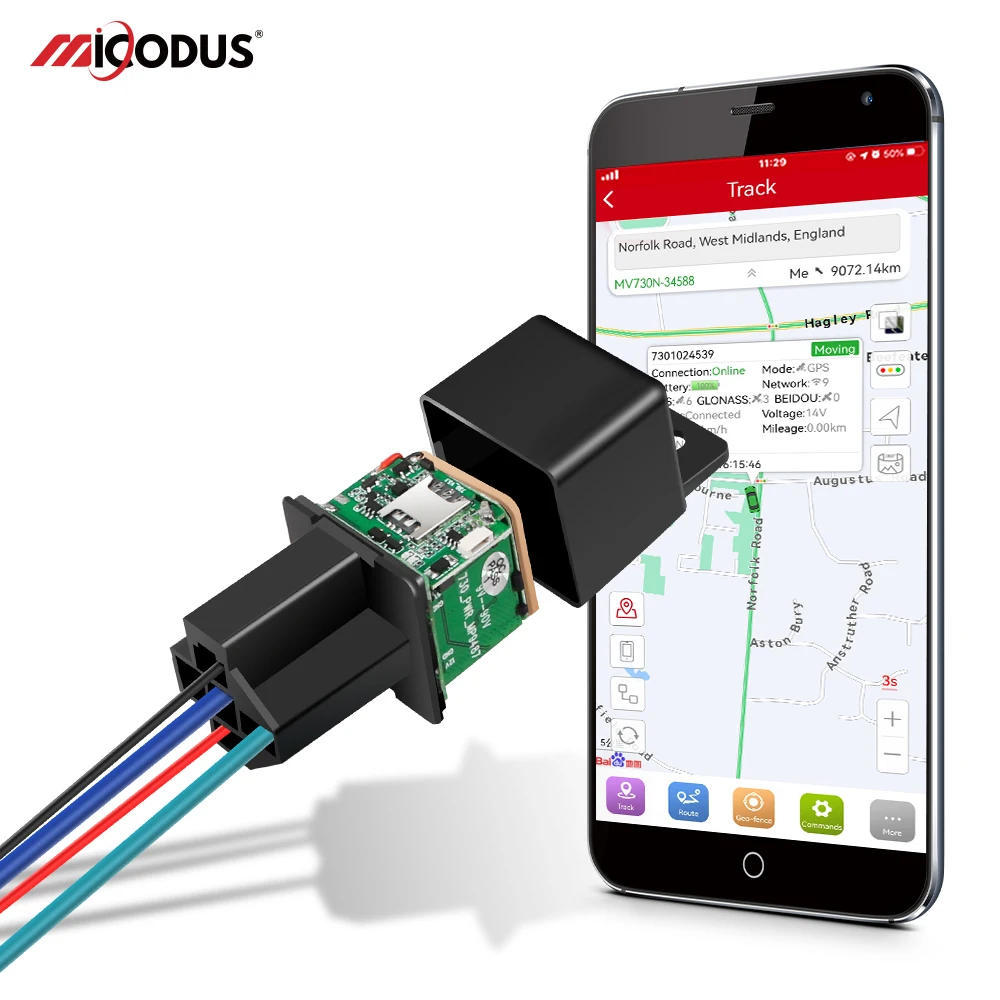 GPS Tracker Car Tracker MiCODUS Relay GPS Tracker Car Tracking Device MV720 9-90V Cut Off Fuel