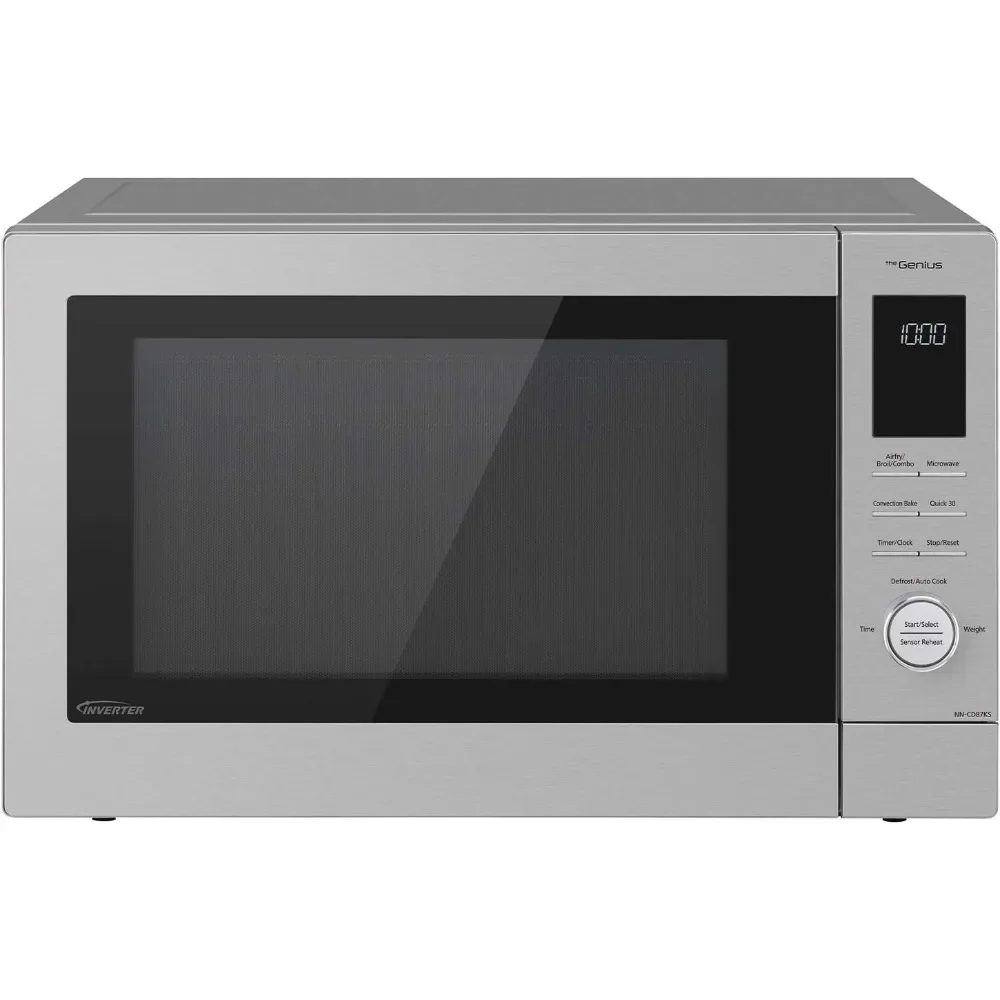 Microwave Oven HomeChef 4-in-1 Convection Bake FlashXpress Broiler Inverter Microwave Technology 1000W 1.2 Cu Ft Air Fryer